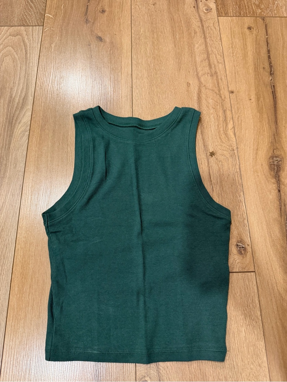 Hollister Dark Green Ribbed Tank